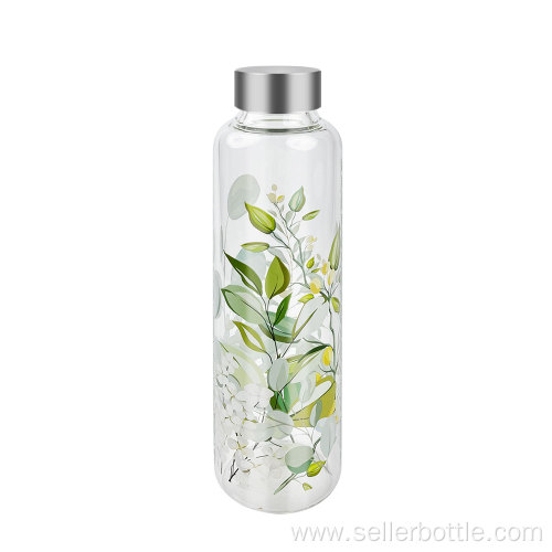 550ml Single Wall Heat Transfer Printing Glass Bottle